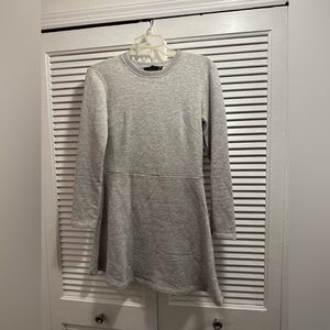Zara Grey Long Sleeve Skate Dress